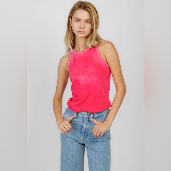 Cotton Citizen Standard Tank in Vintage Fuchsia - Picture 3 of 10